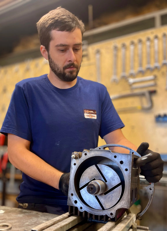 Pompe a palette seche nettoyee